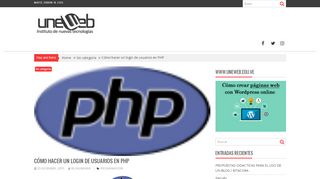 
                            7. Cómo hacer un login de usuarios en PHP - Uneweb Instituto
