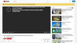 
                            5. Como Hackear Una Cuenta De Minecraft (Leer Descripcion) - YouTube