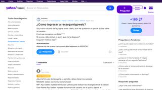 
                            5. ¿Como ingresar a recargamigoweb? | Yahoo Respuestas