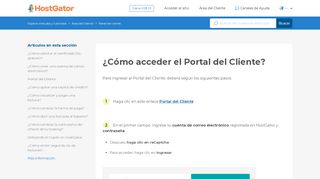 
                            2. Como ingresar al área de cliente – Explore artículos y tutoriales