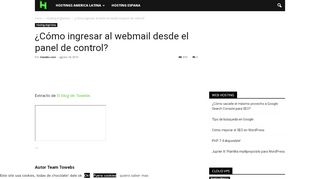 
                            7. ¿Cómo ingresar al webmail desde el panel de control? | Web ...