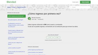
                            4. ¿Cómo ingreso por primera vez? – Blended