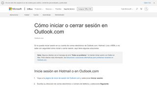 
                            4. Cómo iniciar o cerrar sesión en Outlook.com - Outlook