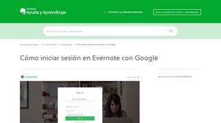 
                            4. Cómo iniciar sesión en Evernote con Google – Ayuda de Evernote ...