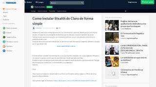 
                            11. Como instalar Stealth de Claro de forma simple - Hazlo ... en Taringa!