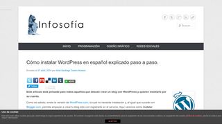 
                            8. Cómo instalar WordPress en español explicado paso a paso. | Infosofía