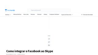 
                            9. Como integrar o Facebook ao Skype - TecMundo