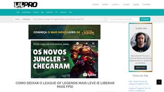 
                            12. Como liberar FPS no seu League of Legends | LOL PRO