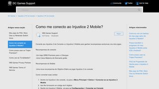 
                            4. Como me conecto ao Injustice 2 Mobile? – DC Games