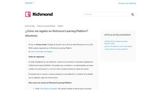 
                            5. ¿Cómo me registro en Richmond Learning Platform? (Alumnos ...