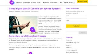 
                            5. Como Migrar para Oi Controle e aproveitar a promoção!