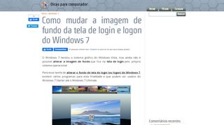 
                            5. Como mudar a imagem de fundo da tela de login e logon do Windows 7