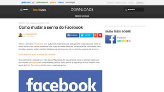 
                            5. Como mudar a senha do Facebook | Dicas e Tutoriais | TechTudo