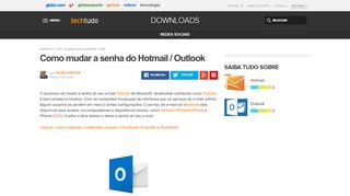 
                            7. Como mudar a senha do Hotmail / Outlook | Dicas e Tutoriais ...