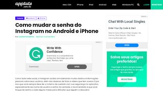 
                            11. Como mudar a senha do Instagram no Android e iPhone | Apptuts