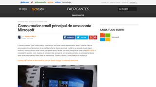 
                            13. Como mudar email principal de uma conta Microsoft | Dicas e ...