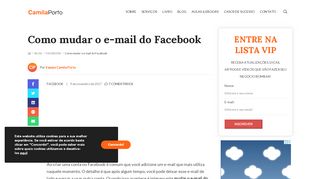 
                            7. Como mudar o e-mail do Facebook - Camila Porto