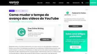 
                            13. Como mudar o tempo de avanço dos vídeos do YouTube - AppTuts