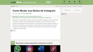 
                            5. Como Mudar sua Senha do Instagram: 14 Passos - wikiHow