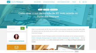 
                            6. Como obter a sua declaração de IRS mais ... - Doutor Finanças