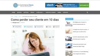 
                            9. Como perder seu cliente em 10 dias - E-Commerce News