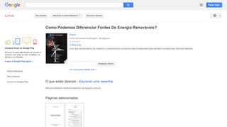 
                            13. Como Podemos Diferenciar Fontes De Energia Renováveis?