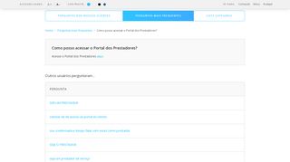 
                            3. Como posso acessar o Portal dos Prestadores?