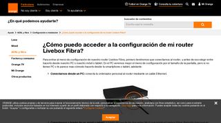 
                            2. ¿Cómo puedo acceder a la configuración de mi router Livebox Fibra ...