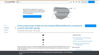 
                            8. Cómo puedo hacer el login con los campos DNI(identificación) y ...