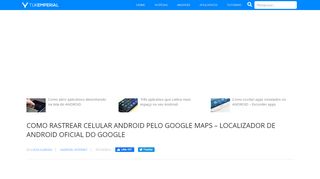 
                            1. Como Rastrear Celular Android pelo Google Maps - TukEmperial