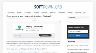 
                            13. Como recuperar a senha do email de login do Windows 8 e 8.1
