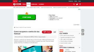 
                            3. Como recuperar a senha do seu Hotmail - CCM