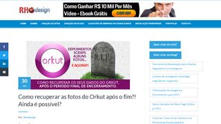 
                            10. Como recuperar as fotos do Orkut após o fim?! 2016 É possível!
