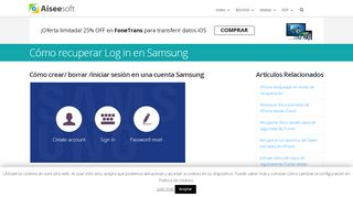 
                            10. Cómo recuperar Log in en Samsung - Aiseesoft