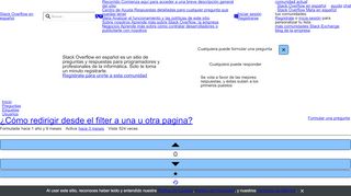 
                            6. ¿Cómo redirigir desde el filter a una u otra pagina? - Stack ...