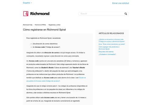 
                            3. Cómo registrarse en Richmond Spiral – Richmond Help