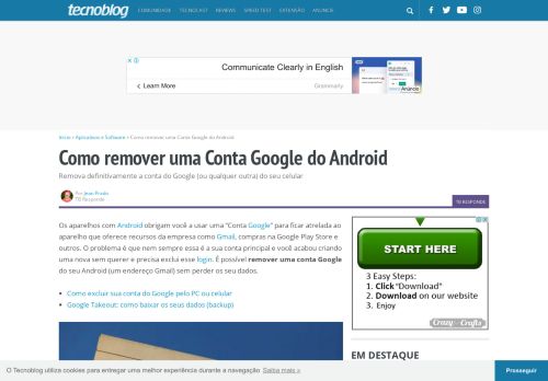
                            10. Como remover uma Conta Google do Android - Tecnoblog