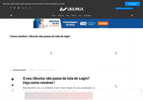 
                            2. Como resolver: Ubuntu não passa da tela de login - Diolinux - O modo ...