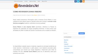 
                            7. Como revender Zunna Ribeiro | Revendedora