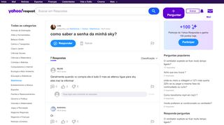 
                            6. como saber a senha da minhã sky? | Yahoo Respostas