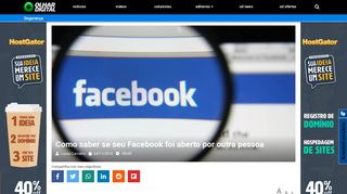 
                            11. Como saber se seu Facebook foi aberto por outra pessoa