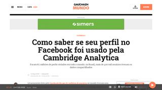 
                            8. Como saber se seu perfil no Facebook foi usado pela Cambridge ...