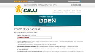 
                            7. Como se Cadastrar - CBJJ - Confederação Brasileira de Jiu-Jitsu