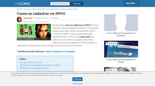 
                            10. Como se cadastrar no IMVU