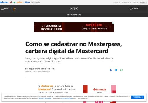 
                            8. Como se cadastrar no Masterpass, carteira digital da Mastercard ...