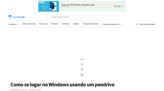 
                            7. Como se logar no Windows usando um pendrive - TecMundo