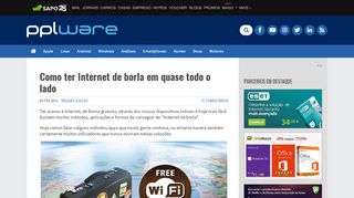 
                            10. Como ter Internet de borla em quase todo o lado - Pplware