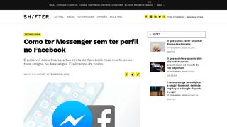 
                            8. Como ter Messenger sem ter perfil no Facebook - Shifter - Sapo