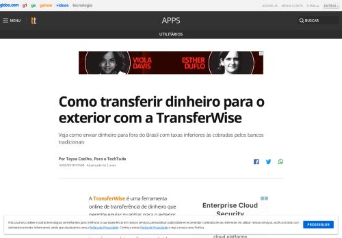 
                            7. Como transferir dinheiro para o exterior com a TransferWise - TechTudo