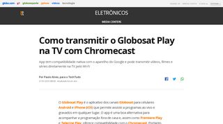 
                            6. Como transmitir o Globosat Play na TV com Chromecast | Media ...